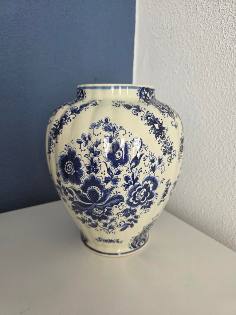 Antieke Vaas M. Depose - Delfts Blauw Stijl, Ophalen of Verzenden