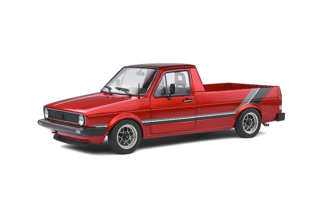 1:18 Volkswagen Caddy MK.1 Custom - 1982 - Rood NIEUW!, Hobby en Vrije tijd, Modelauto's | 1:18, Auto, Nieuw, Ophalen of Verzenden