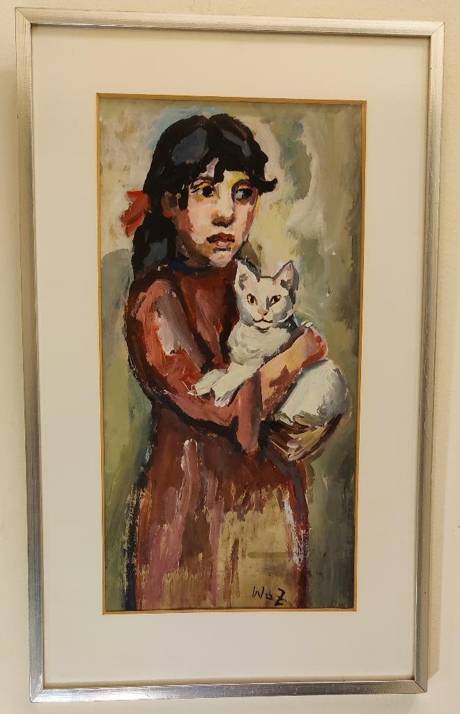 Schilderij, Antiek en Kunst, Kunst | Schilderijen | Klassiek, Ophalen of Verzenden