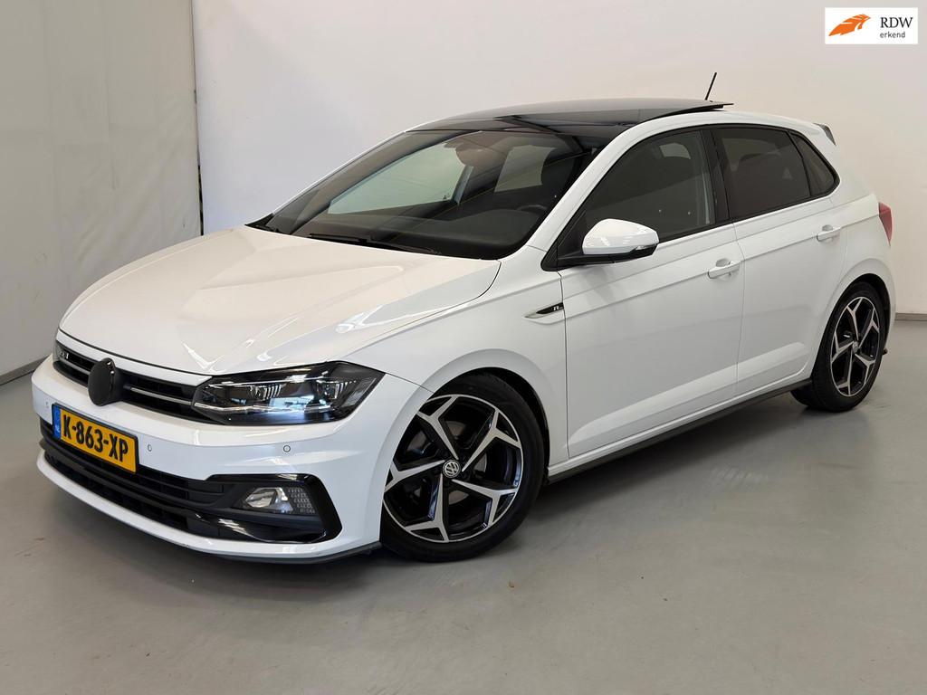 Volkswagen Polo 1.6 TDI / R-Line / Pano / CarPlay / Stoelver, Voorwielaandrijving, Gebruikt, Leder en Stof, Wit