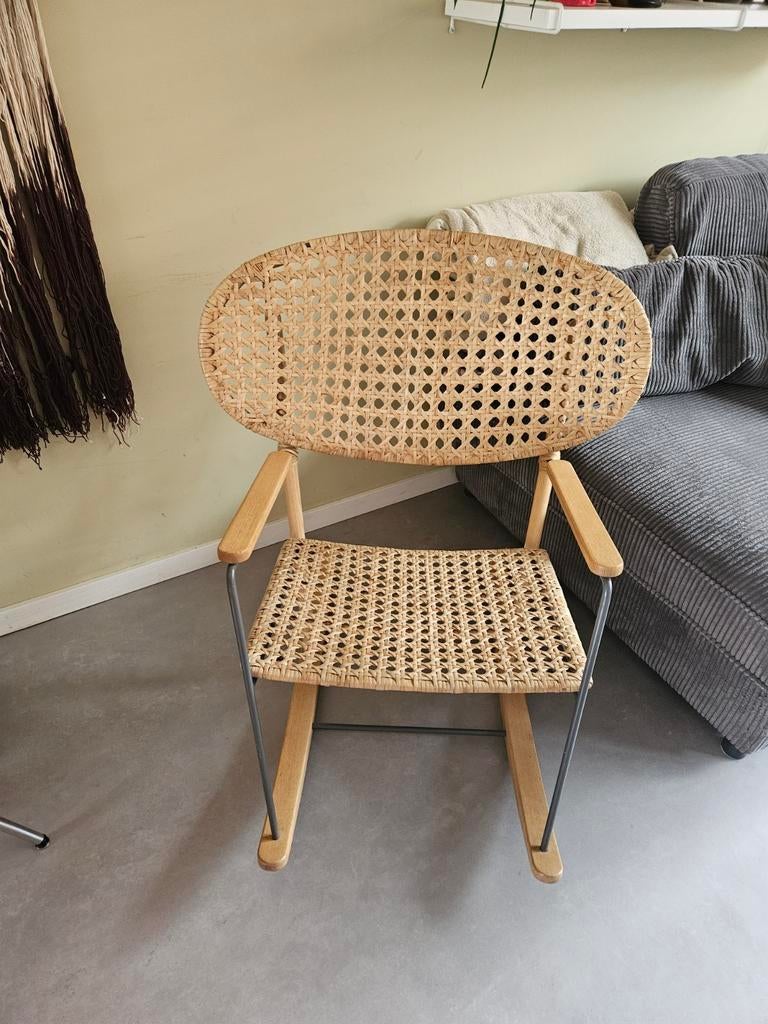 Ikea Gunggung rotan schommelstoel, Ophalen, Gebruikt, Bruin, Scandinavisch, Bohemian