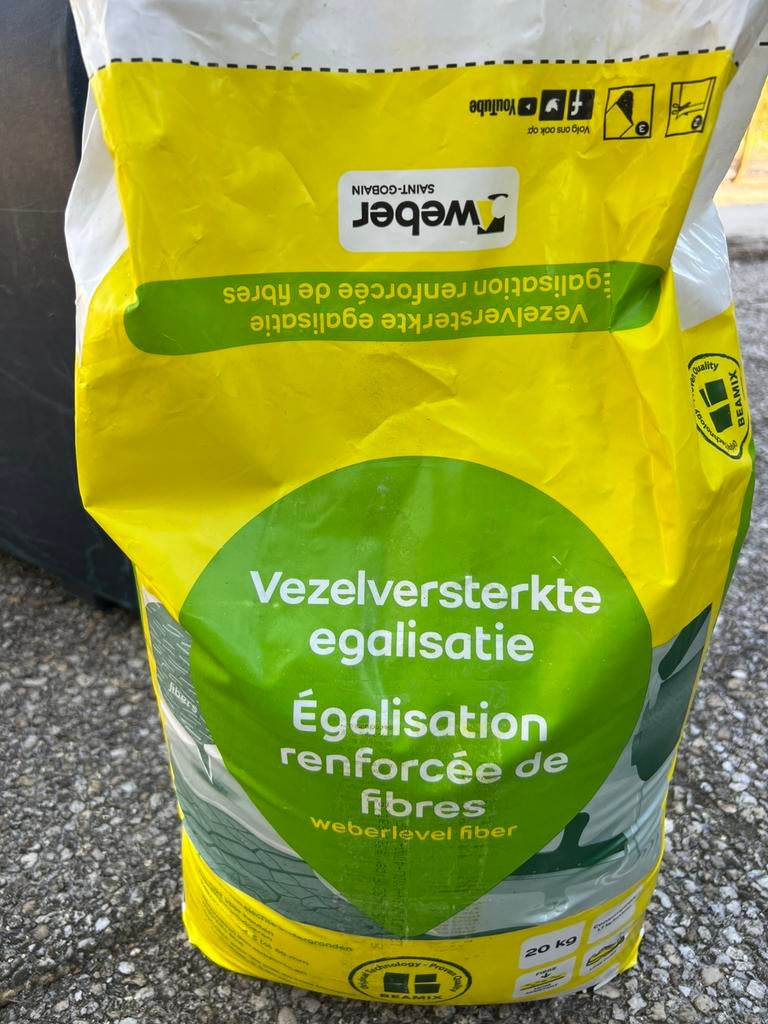 1 Zak egalisatie. ( 20kg ), Ophalen, Nieuw, Overige typen