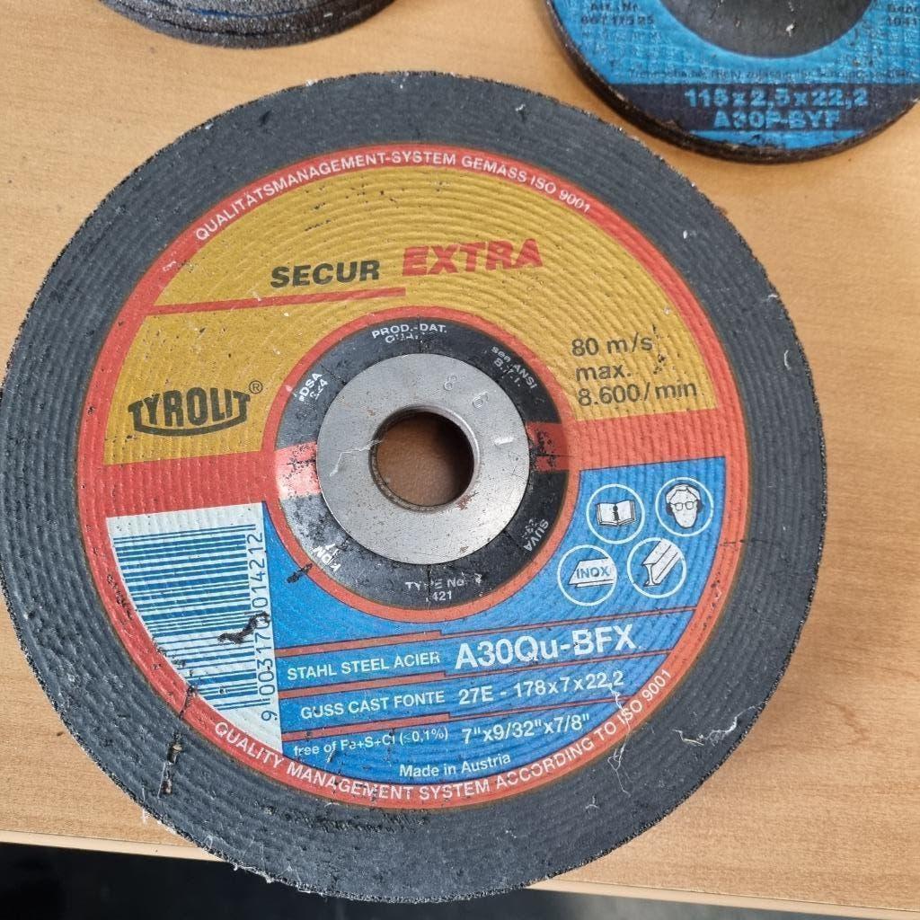 10 NIEUWE DOORSLIJPSCHIJVEN / AFBRAAMSCHIJVEN VOOR SLIJPTOL, Ophalen, Nieuw, 1000 watt of meer, Haakse handslijpmachine