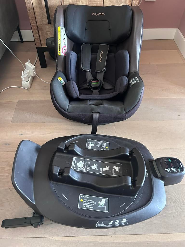 Nuna TODL Next Autostoel – Riveted + Nuna Base Next (360), Zo goed als nieuw, Isofix, 0 t/m 13 kg, Ophalen