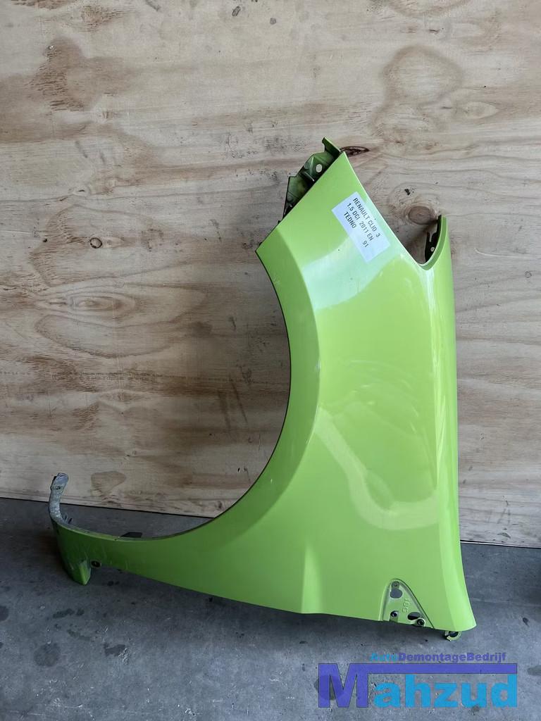 RENAULT CLIO 3 Groen TEDNO TEDN0 Links voorscherm 2010-2014, Auto-onderdelen, Carrosserie en Plaatwerk, Renault, Voor, Links, Gebruikt
