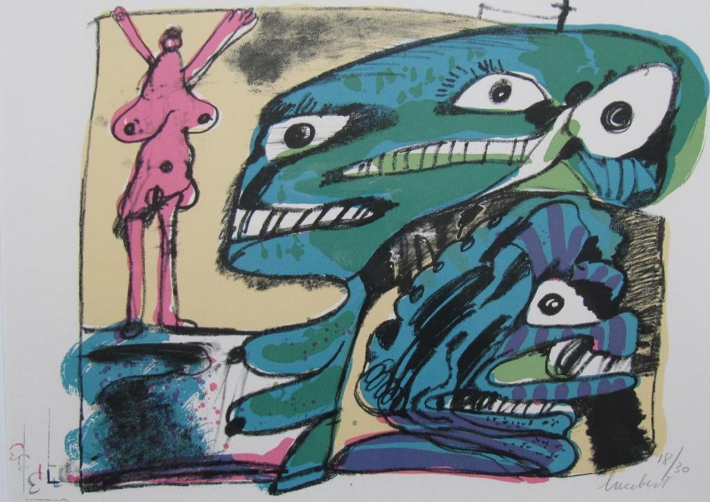 Litho kunstenaar Lucebert, Ophalen