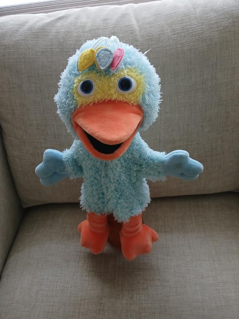 Sesamstraat Pino Handpop. Merk:Sesamstraat., Kinderen en Baby's, Ophalen of Verzenden, Zo goed als nieuw, Overige typen