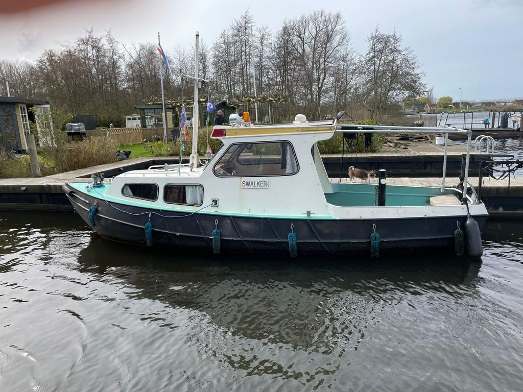 Unieke, gerenoveerde Werkboot sleper Beenakker vlet, Ophalen, Gebruikt, Staal, Binnenboordmotor