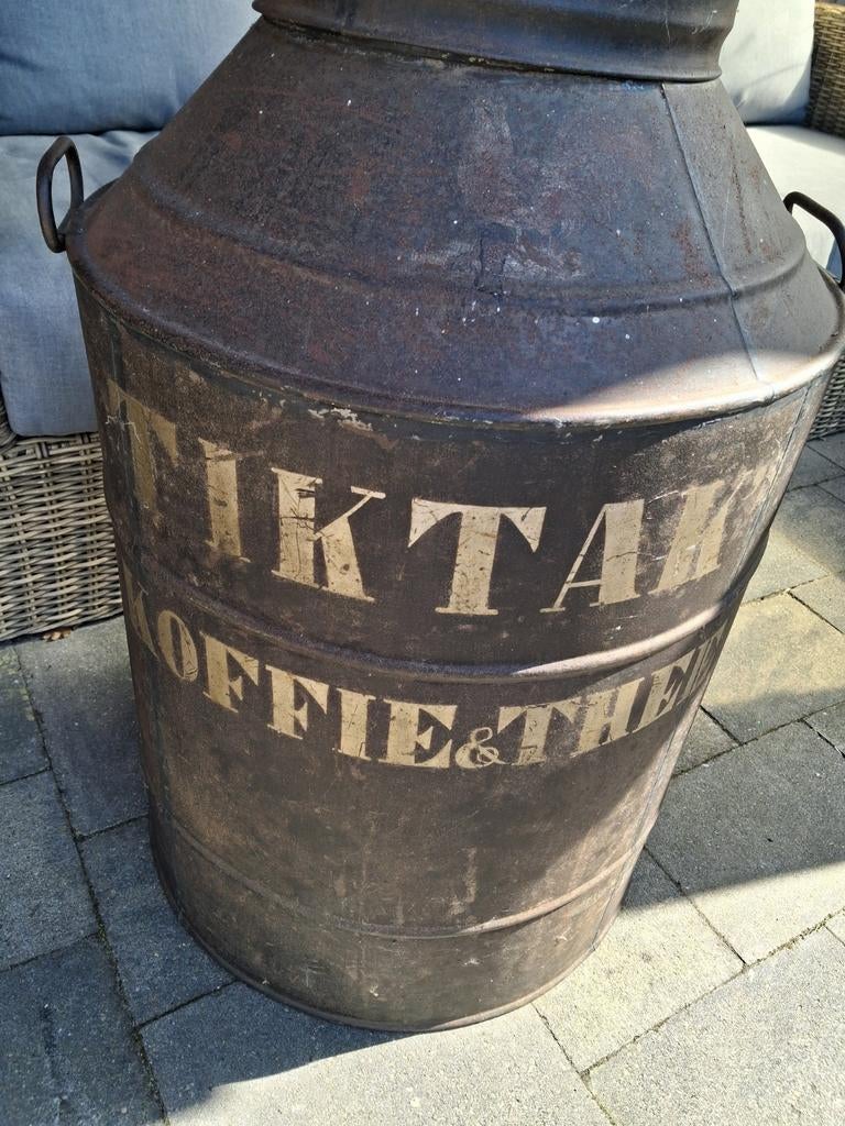 Groot blik Tik Tak koffie winkelblik, Verzamelen, Blikken, Ophalen, Koffie