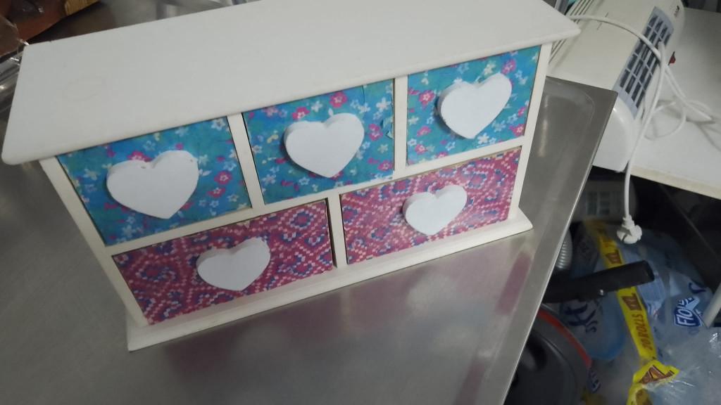 klein houten kistje met lades, Ophalen, Minder dan 50 cm, Minder dan 50 cm, Minder dan 50 cm