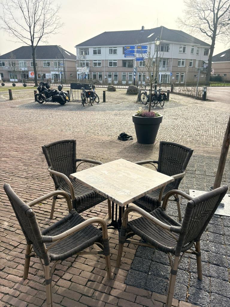 Compleet terras, Zakelijke goederen, Horeca | Meubilair en Inrichting, Ophalen of Verzenden, Meubilair