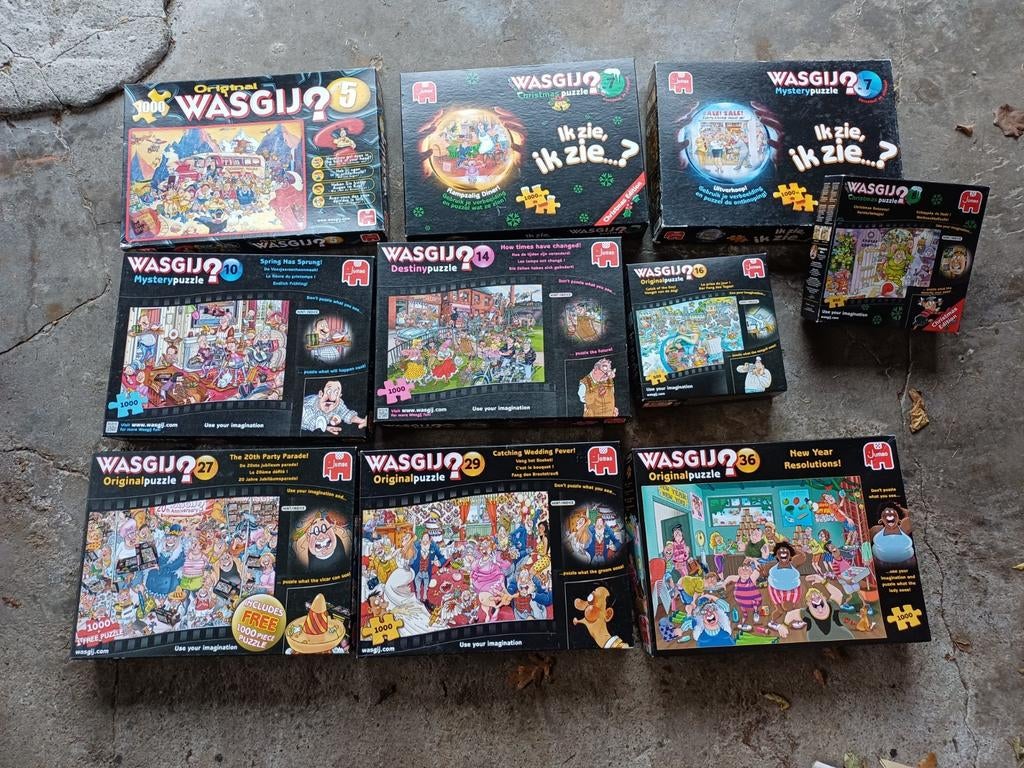 Wasgij Puzzels - Ook los te koop, Ophalen, 500 t/m 1500 stukjes, Zo goed als nieuw