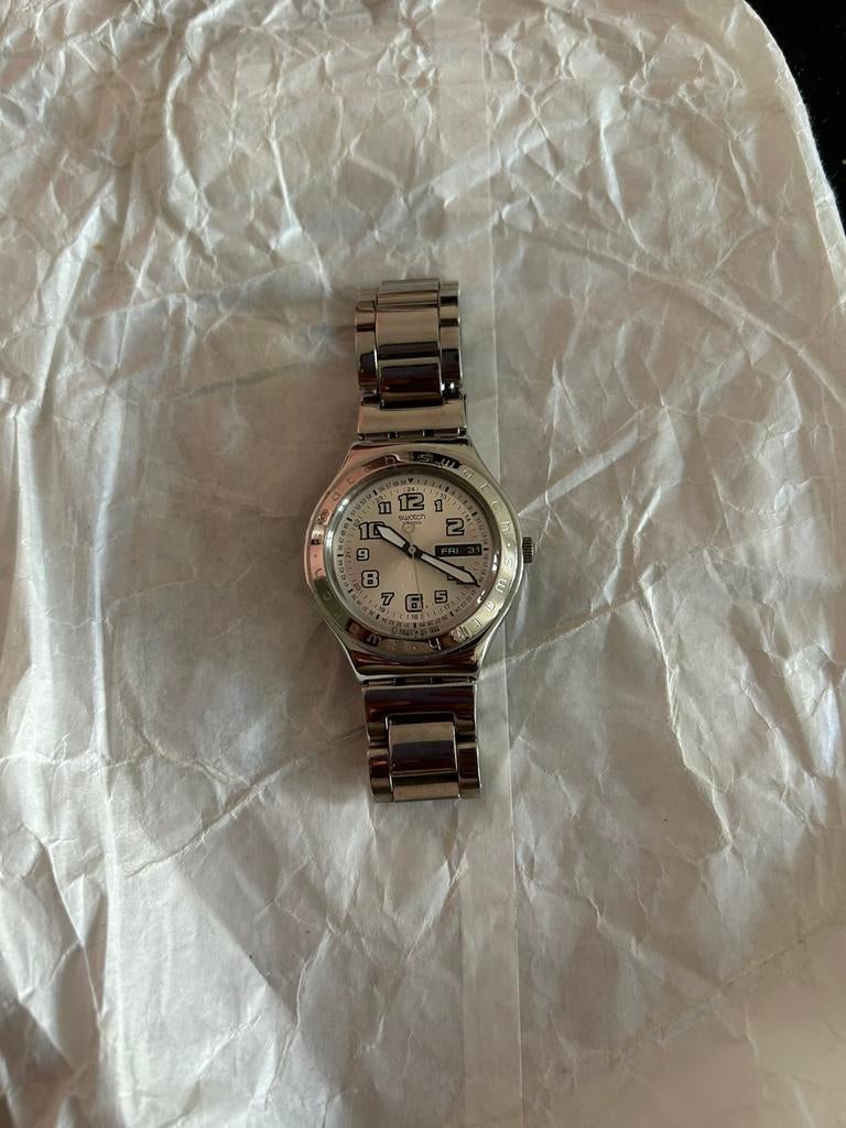 Swatch Irony polshorlogo, Sieraden, Tassen en Uiterlijk, Horloges | Dames, Staal, Staal, Polshorloge, Swatch