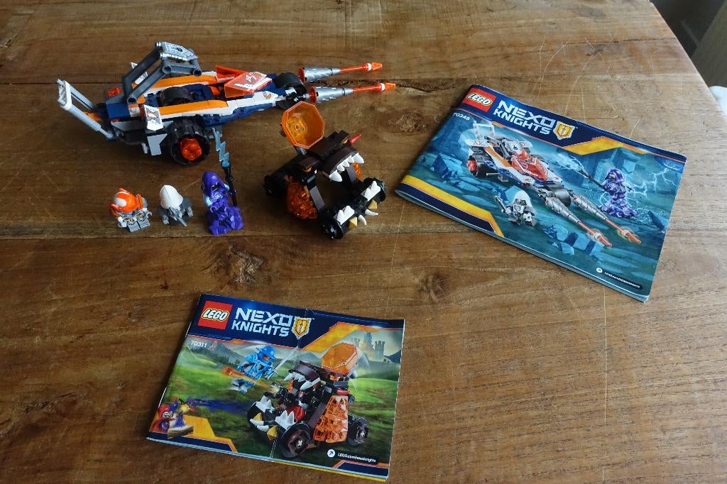 LEGO NEXO KNIGHTS Lance's Dubbele Jouster - 70348 + 70311, Ophalen of Verzenden, Zo goed als nieuw, Lego