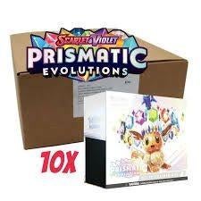Prismatic evolutions Elite trainer box Case Pokemon, Ophalen of Verzenden, Nieuw, Boosterbox, Foil