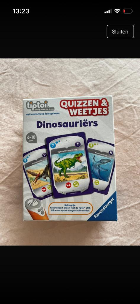 Tiptoi Quizzen & Weetjes - Dinosauriërs, Ophalen of Verzenden, Gebruikt, Ontdekken, Met geluid