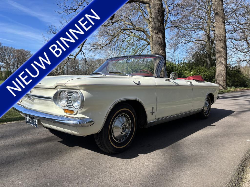 Chevrolet CORVAIR Monza Cabriolet / Automaat / Origineel, Auto's, Automaat, 4 stoelen, Wit, Open dak