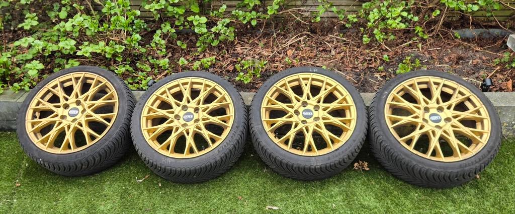 DOTZ 18 inch velgen met Michelin CrossClimate banden, Auto-onderdelen, Banden en Velgen, Ophalen, 18 inch, Gebruikt, Banden en Velgen