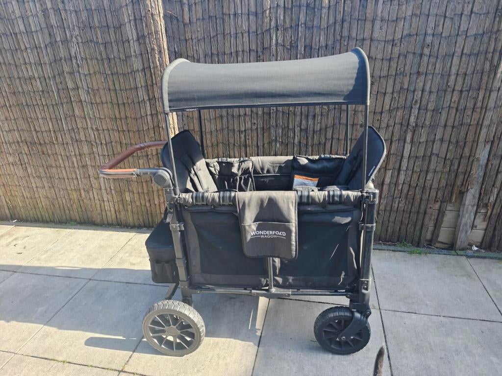 Wonderfold W2 Luxe bolderkar - Zwart, Ophalen of Verzenden, Gebruikt, Overige merken, Verstelbare duwstang