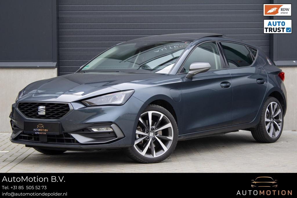 SEAT Leon 1.4 TSI eHybrid PHEV FR PANO STOELVERWARMING SFEER, Stof, Gebruikt, Euro 6, 4 cilinders