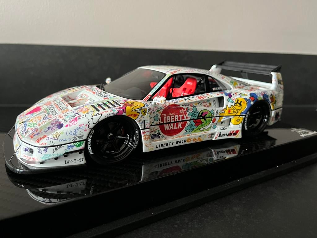 1:18 BBA Model Ferrari F40 LB Works LBWK DPPF Champion white, Ophalen of Verzenden, Nieuw, Auto, Overige merken