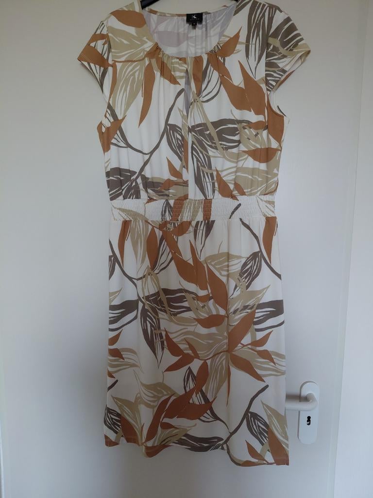 Jurk K design M, Kleding | Dames, Maat 38/40 (M), Beige, Nieuw, Ophalen of Verzenden