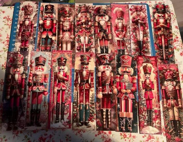 Kerst, kaartjes, notenkraker 16 stuks, Diversen, Kerst, Ophalen of Verzenden, Nieuw