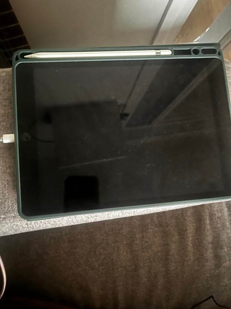 Apple iPad 9e gen (64GB) met Apple Pencil 1 en hoes, Apple iPad, Zo goed als nieuw, Wi-Fi, Ophalen