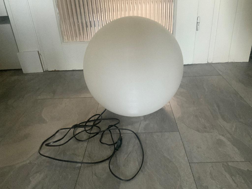 Grote kunststof vloerlamp bol vintage, Ophalen of Verzenden, Gebruikt, Kunststof, 150 tot 200 cm