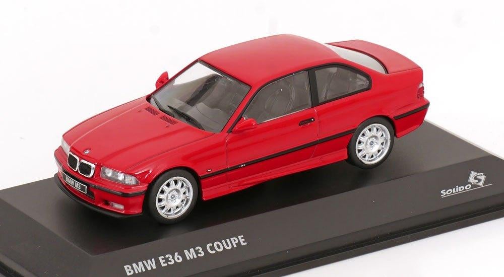 BMW M3 E36 Coupe 1999, Rood, 1/43, Solido, Solido, Auto, Nieuw, Ophalen of Verzenden