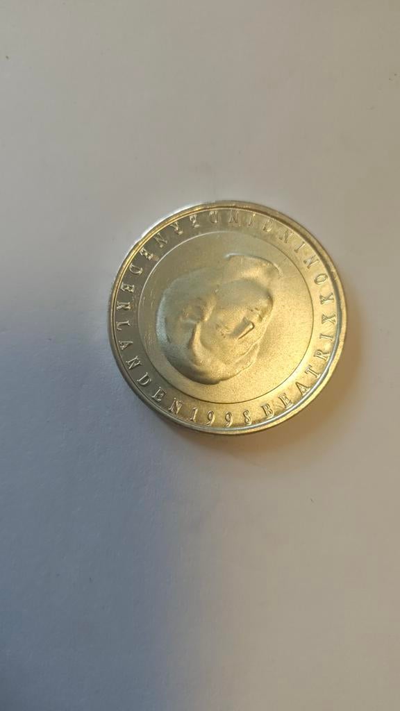 Zilveren 50 gulden munt Koningin Beatrix 1998, Koningin Beatrix, Zilver, Ophalen of Verzenden, Losse munt
