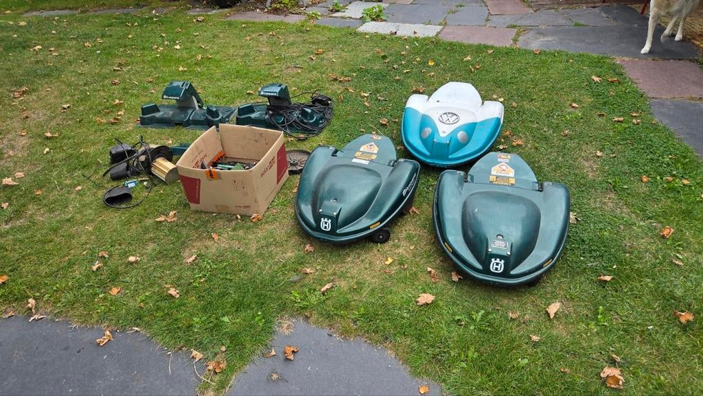 Husqvarna G2 robotmaaiers met onderdelen, Ophalen