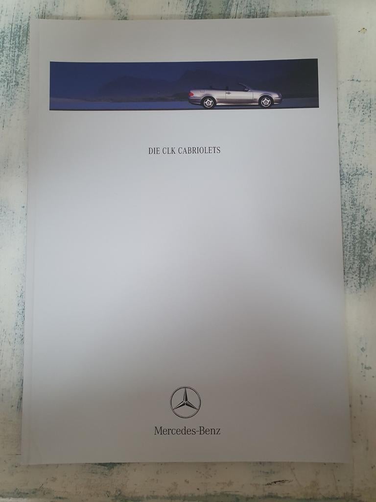 Duitse folder Mercedes CLK cabriolets 1999, Ophalen of Verzenden