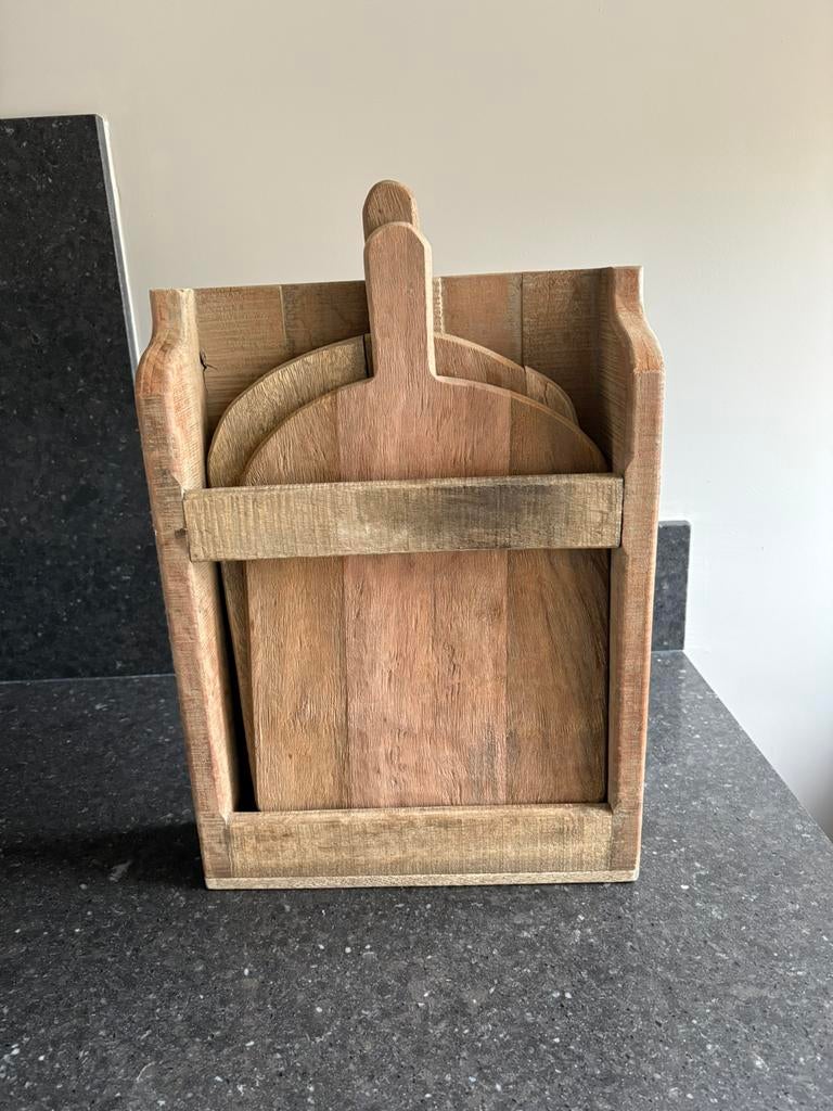 Brood/kaasplank in houder Hoffz, Ophalen, Zo goed als nieuw