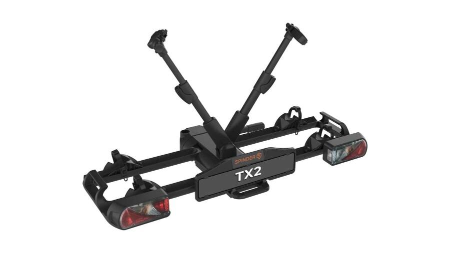 Spinder fietsendrager TX2 LED opvouwbaar, 2 fietsen, 60 kg., Ophalen, Elektrische fiets, Nieuw, 2 fietsen