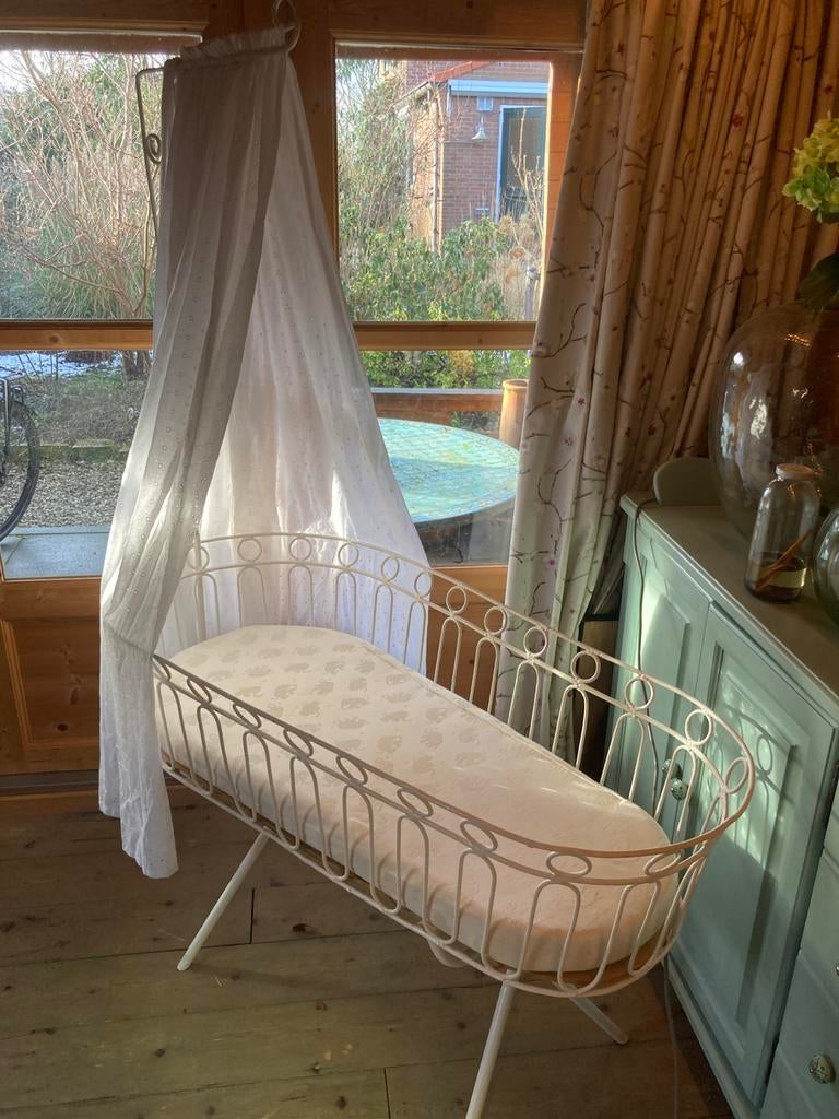 Stalen vintage wieg, Ophalen, Gebruikt, Wieg