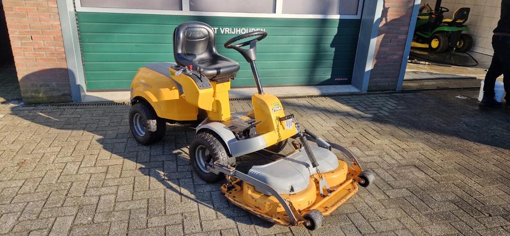 Stiga frontmaaier zitmaaier Honda 14pk 105cm mulch, Tuin en Terras, Grasmaaiers, Gebruikt, Mulchfunctie, Ophalen of Verzenden