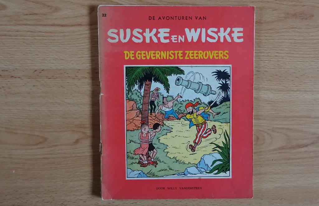 Suske en Wiske 22, de geverniste zeerovers, 2e druk 1961, Boeken, Stripboeken, Gelezen, Eén stripboek, Ophalen of Verzenden