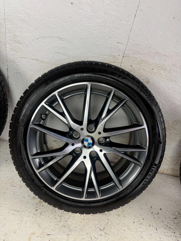 Originele BMW 1 2 Serie velgen 17" 5x112 Style 489 8mm set, Niet ingevuld, Gebruikt, Banden en Velgen, Niet ingevuld