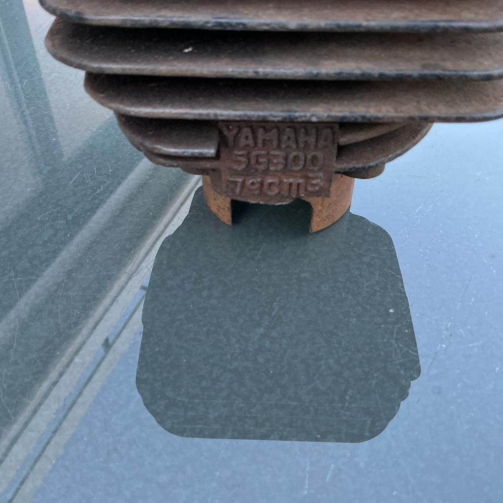 YAMAHA 80 CC CILINDER MET ZUIGER FS1 RD DT YAMAHA, Ophalen of Verzenden, Gebruikt, Cilinder, Yamaha