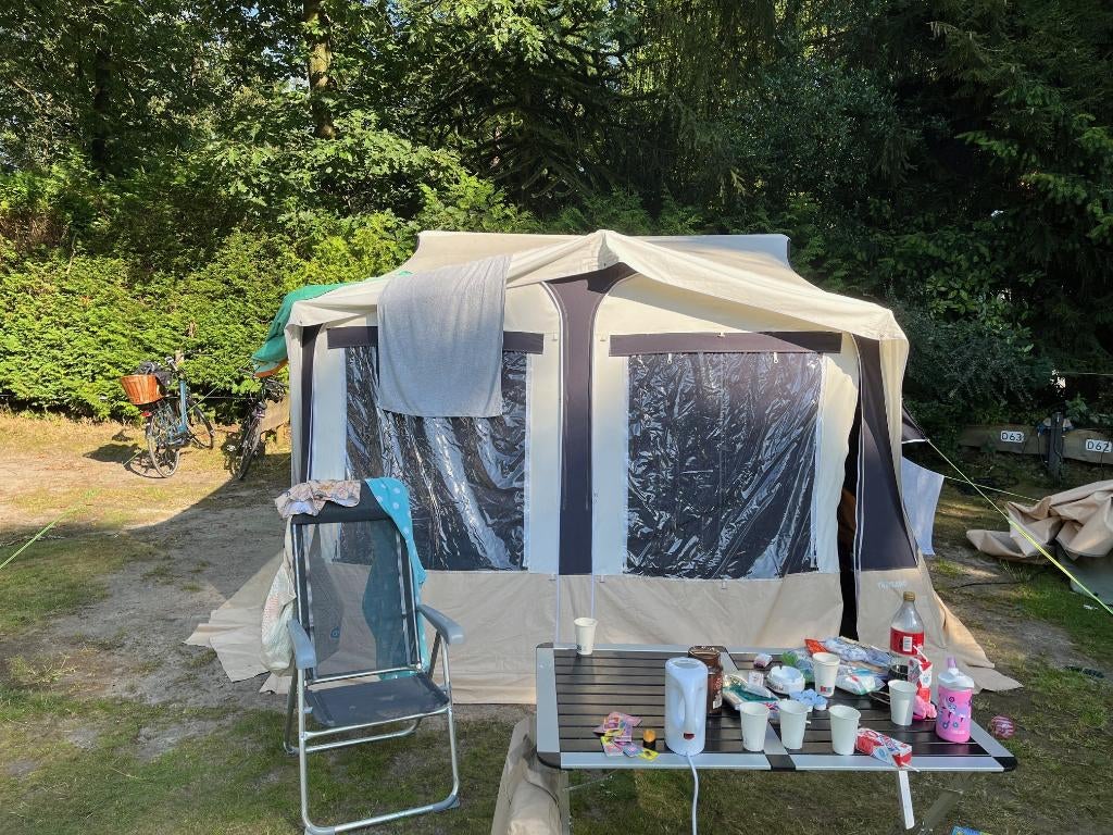 Trigano Odyssee GL vouwwagen – bouwjaar 2006, Caravans en Kamperen, Vouwwagens, Trigano, meer dan 6, Beige, Aanwezig, Ophalen