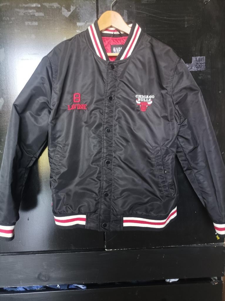 Chicago Bulls Jacket size S/M, Maat 48/50 (M), Zwart, Ophalen of Verzenden, Zo goed als nieuw