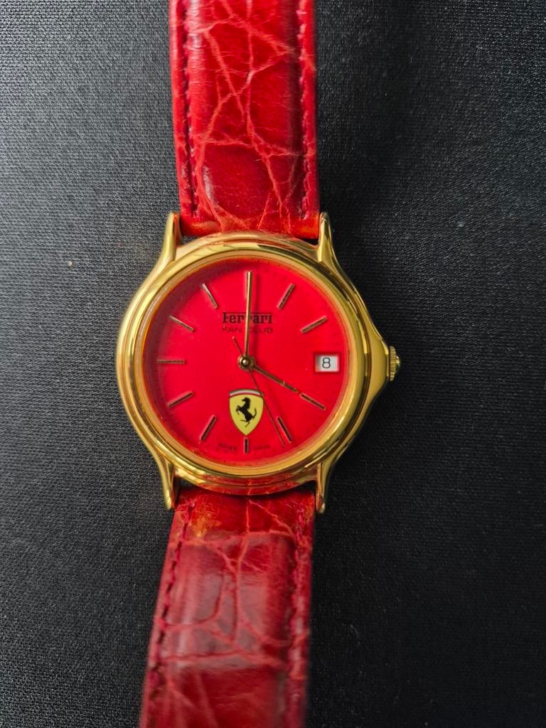 Ferrari Fanclub herenhorloge ETA 2824, Sieraden, Tassen en Uiterlijk, Horloges | Heren, Overige merken, Leer, Polshorloge, Nieuw