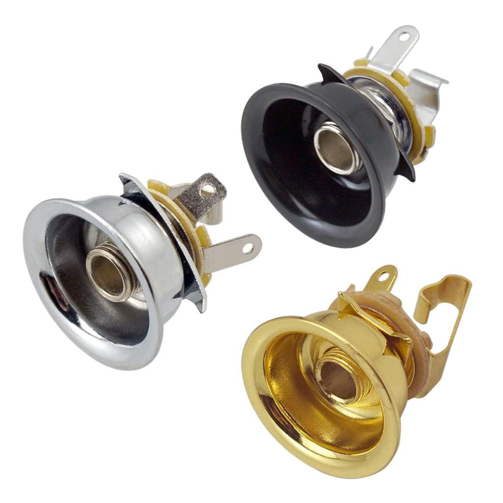 Telecaster jack input plate chroom incl. Mono jack, Moku Custom Guitars, Nieuw, 4613CB, Ophalen of Verzenden