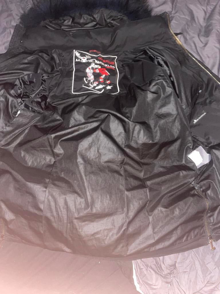 Moose Knuckles jas XL, Kleding | Heren, Jassen | Winter, Ophalen, Gedragen, Overige maten, Zwart
