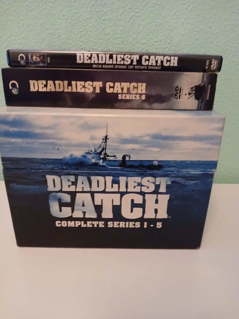 Deadliest Catch Seizoen 1 t/m 6 en documentaire, Cd's en Dvd's, Boxset, Ophalen of Verzenden, Zo goed als nieuw, Overige typen