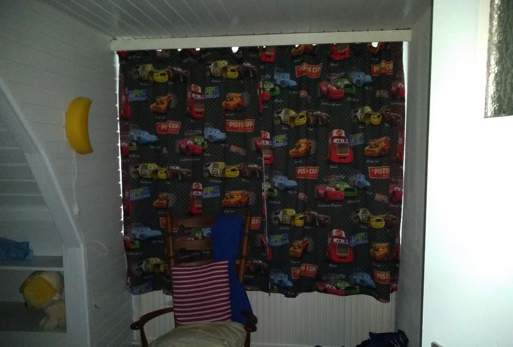 Cars gordijnen, Gebruikt, Ophalen of Verzenden, 150 tot 200 cm, Overige kleuren