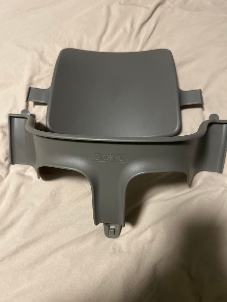 Tripp Trapp hazy grey baby set,verklein kussen,gratis blad, Kinderen en Baby's, Kinderstoelen, Ophalen, Gebruikt, Meegroeistoel