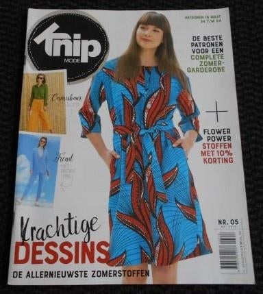 Knipmode nummer 5 mei 2018 alle patronen maat 34 t/m 54 XL, Hobby en Vrije tijd, Kledingpatronen, Verzenden, Zo goed als nieuw