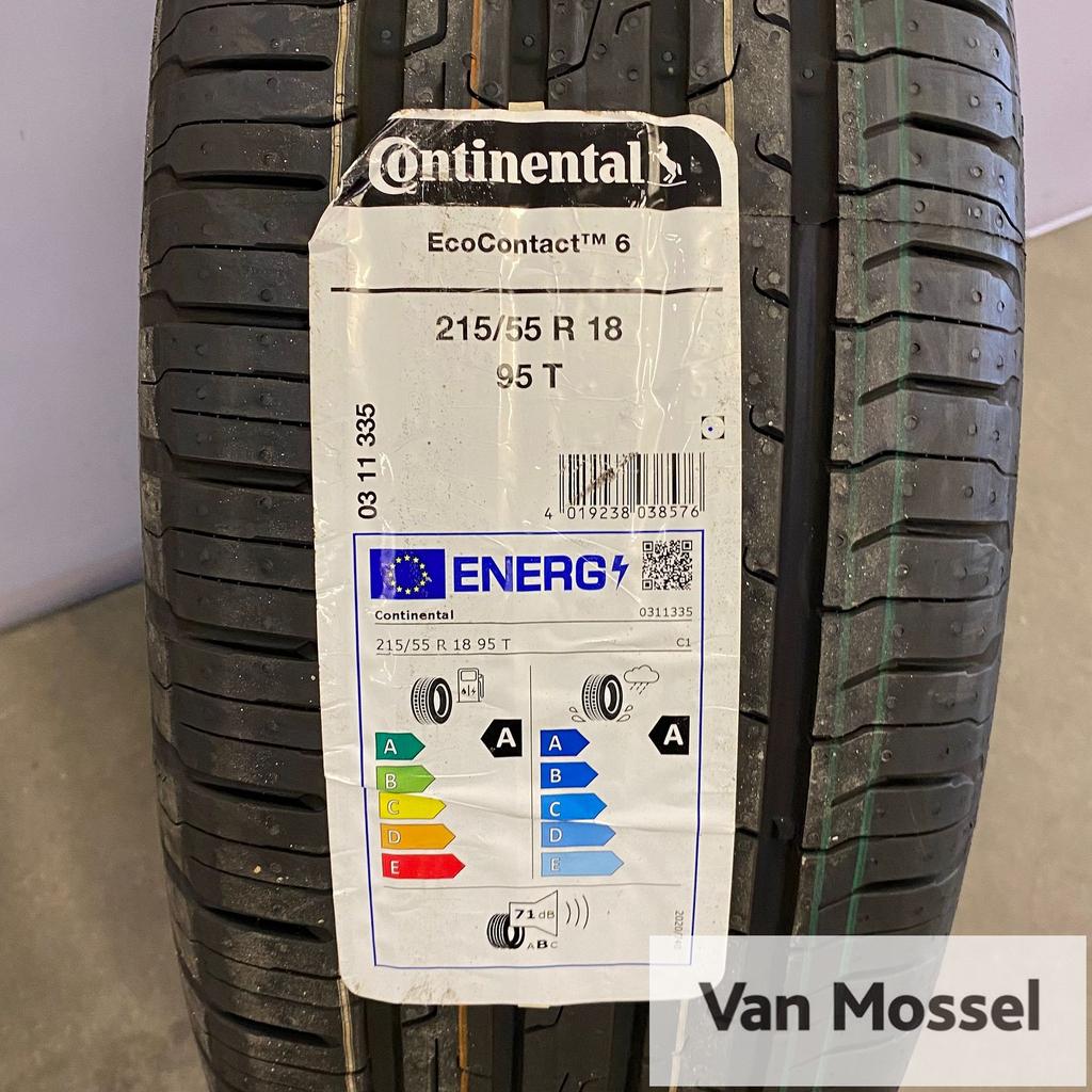 Continental Eco Contact 6 215/55/R18 95T, 18 inch, -, -, Ophalen of Verzenden